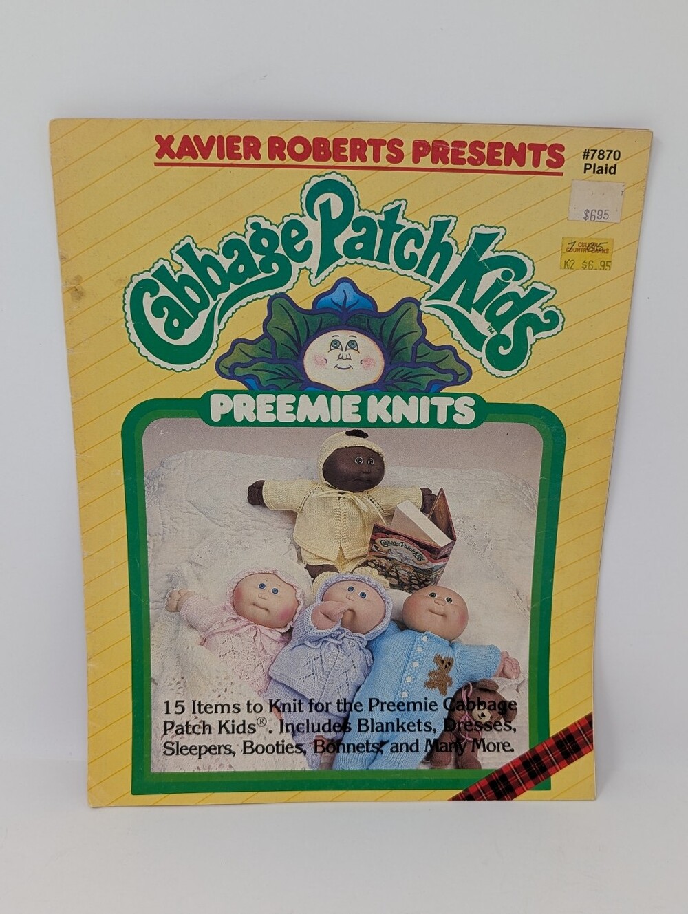 Cabbage Patch Kids Preemie Knits Pattern Book - Yellow Green